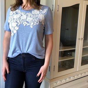Women’s Anthropologie Appliqué T-Shirt